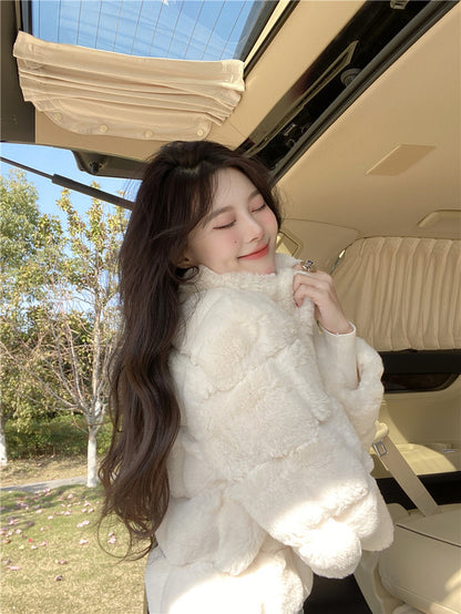 Furry Fluffy Cardigan (Black)