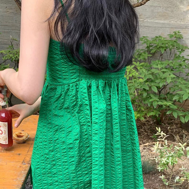Green Dolly Strap Long Top