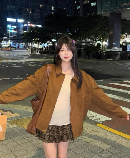 Caramel Brown Autumn Jacket