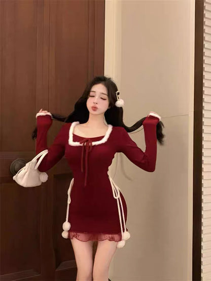 Christmas Long Sleeve Dress C003