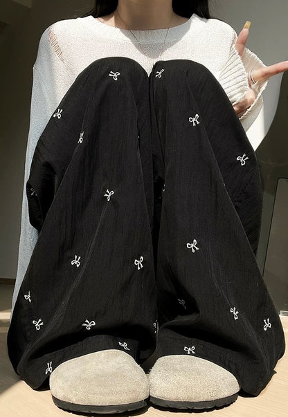 Ribbon Prints Long Pants