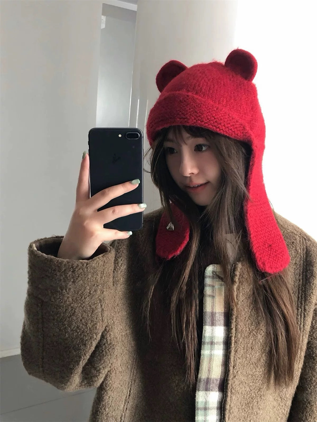 Knitted Teddy Hat