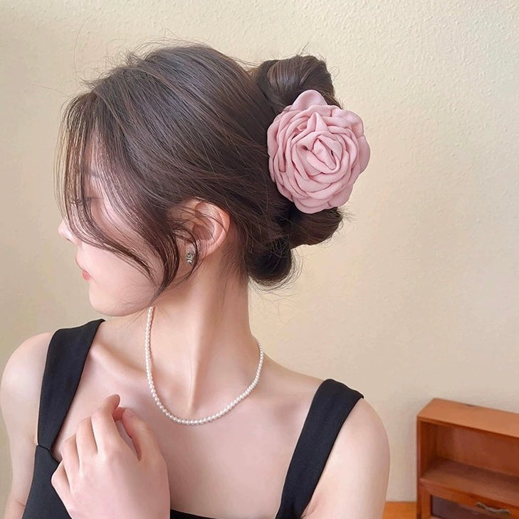 Korean Rose Hair Clip