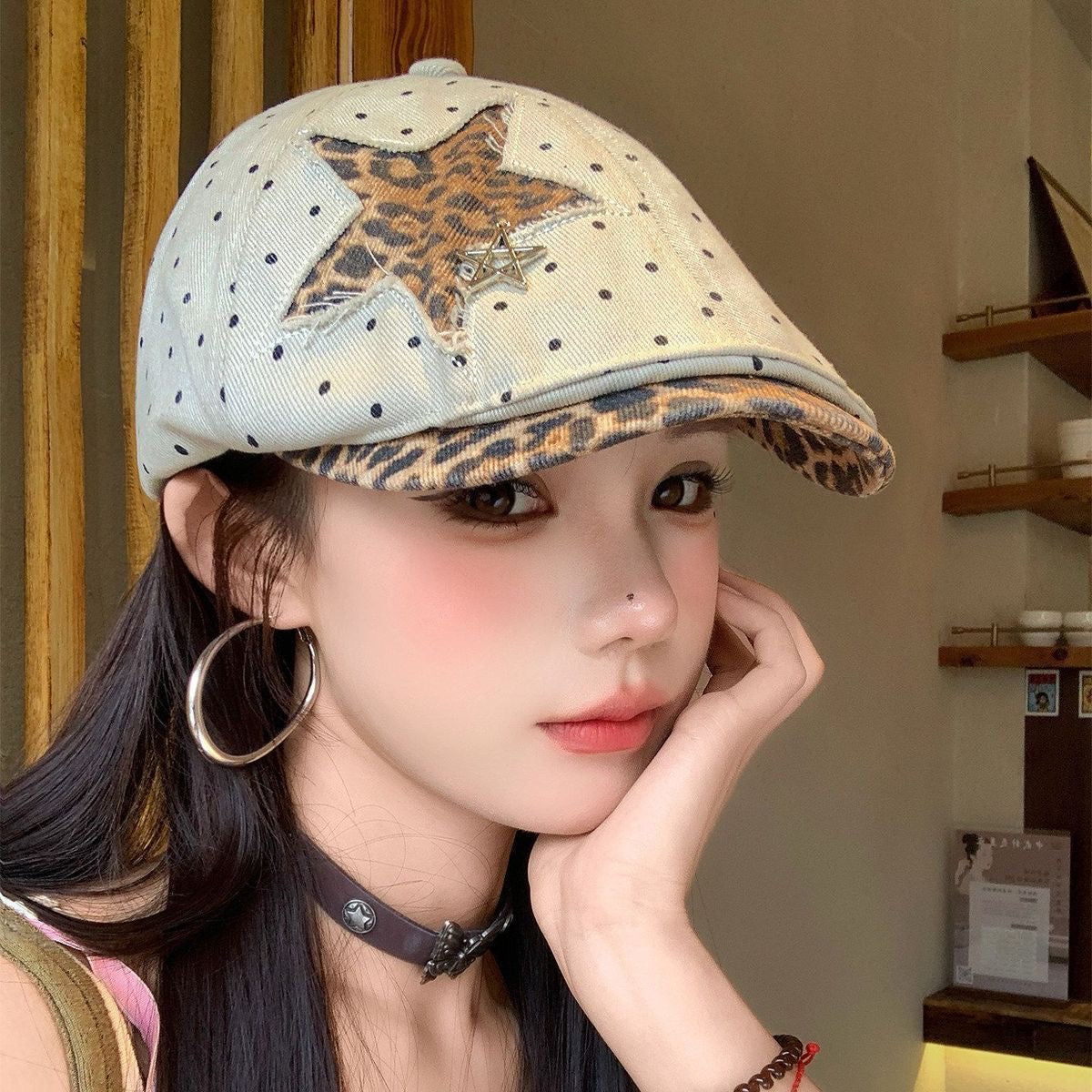 H15 Leopard Star Hat