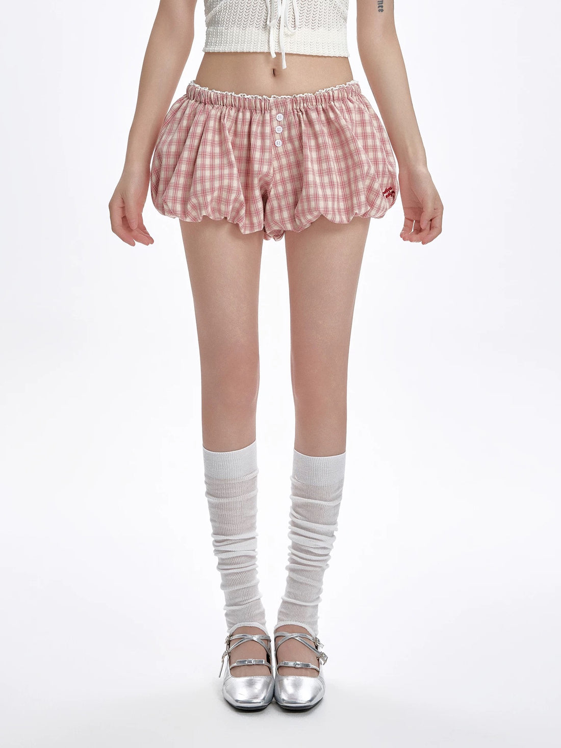 Ginham Lantern Short (Pink)