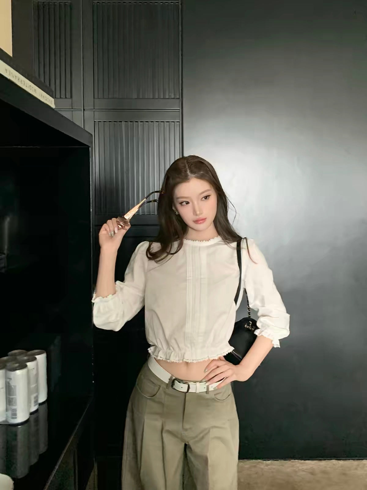 White Long Sleeve Top