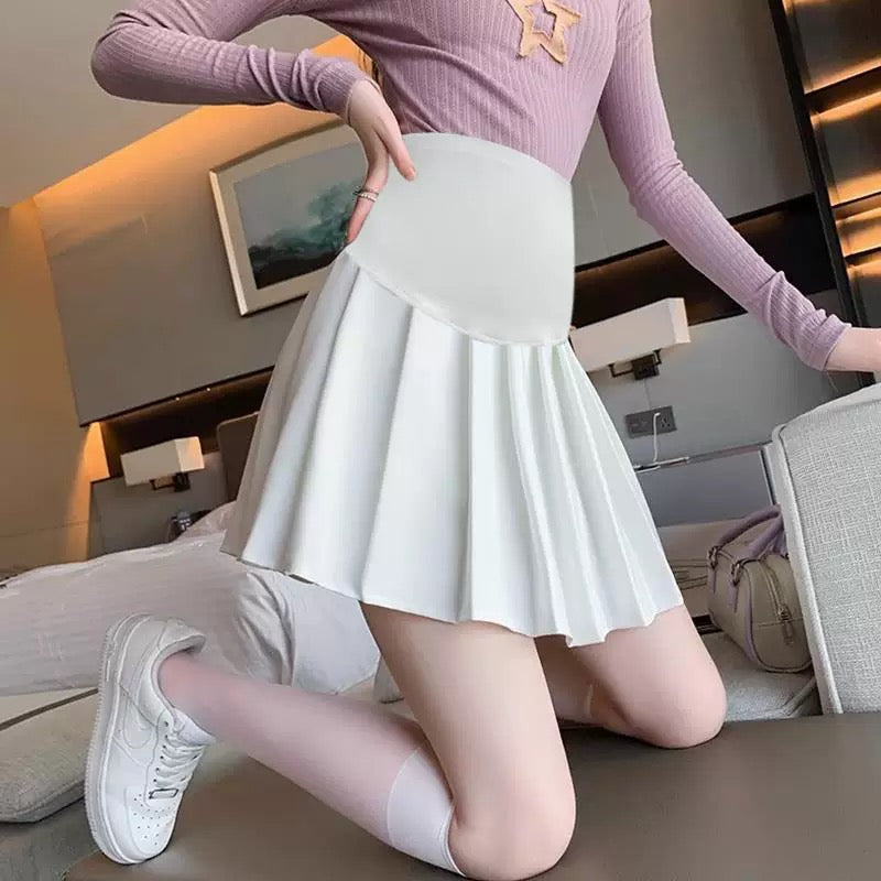 Mom Plus Size Pleated Skirt MK01