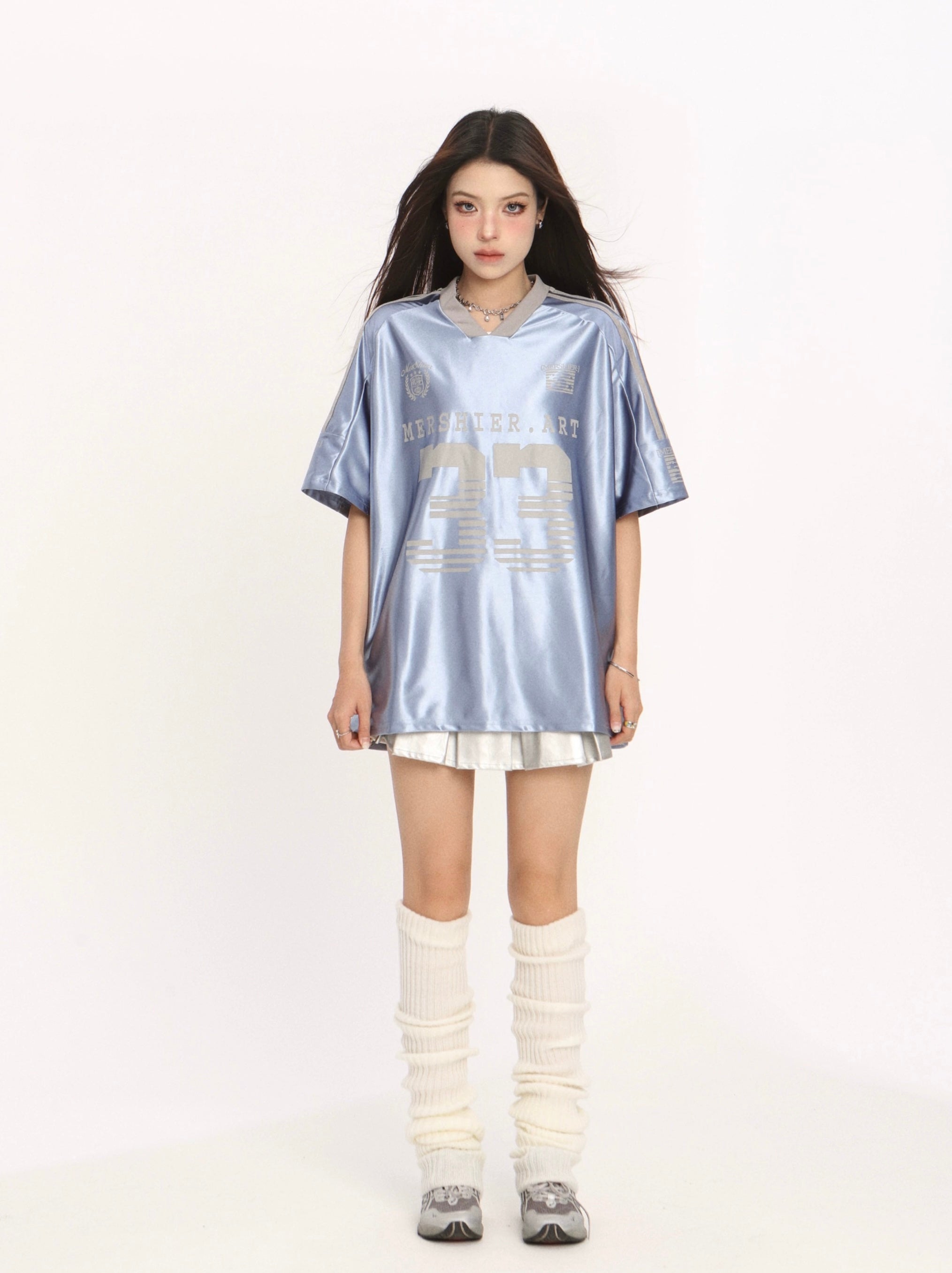 No33 Blue Ball Tee Top