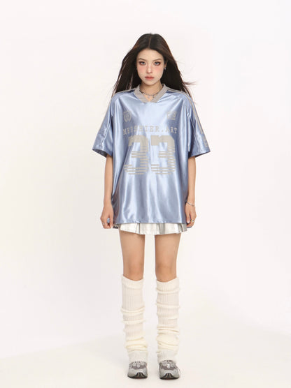 No33 Blue Ball Tee Top