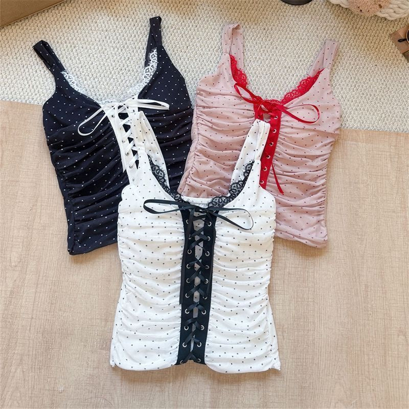 Lace Up Strap Top