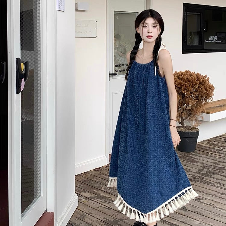 Navy Blue Long Dress