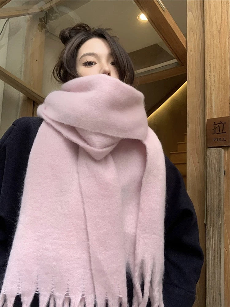 Winter Scarf (Blue, White, Grey, Pink)