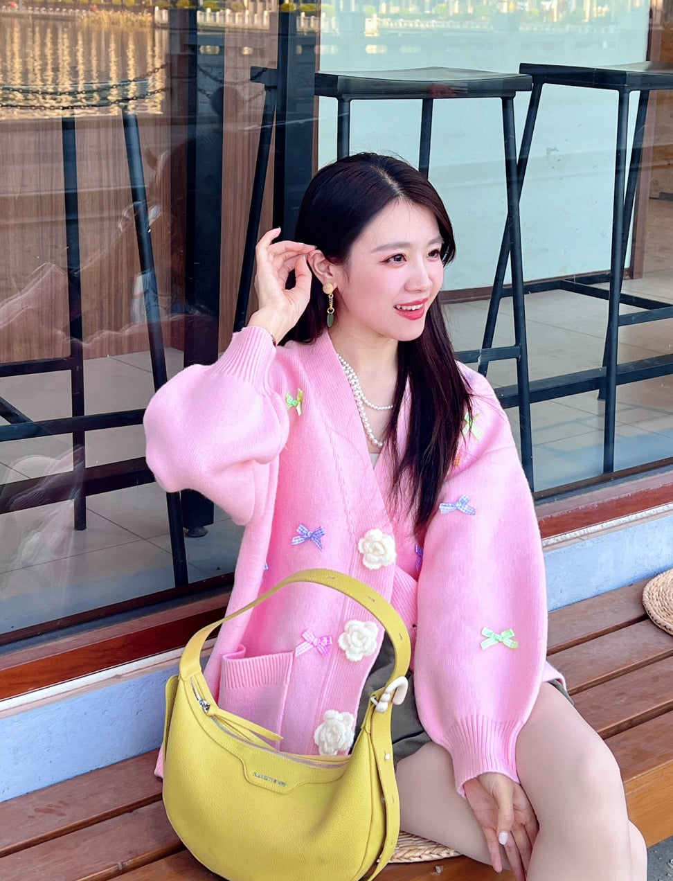 Pastel Flower Cardigan Top
