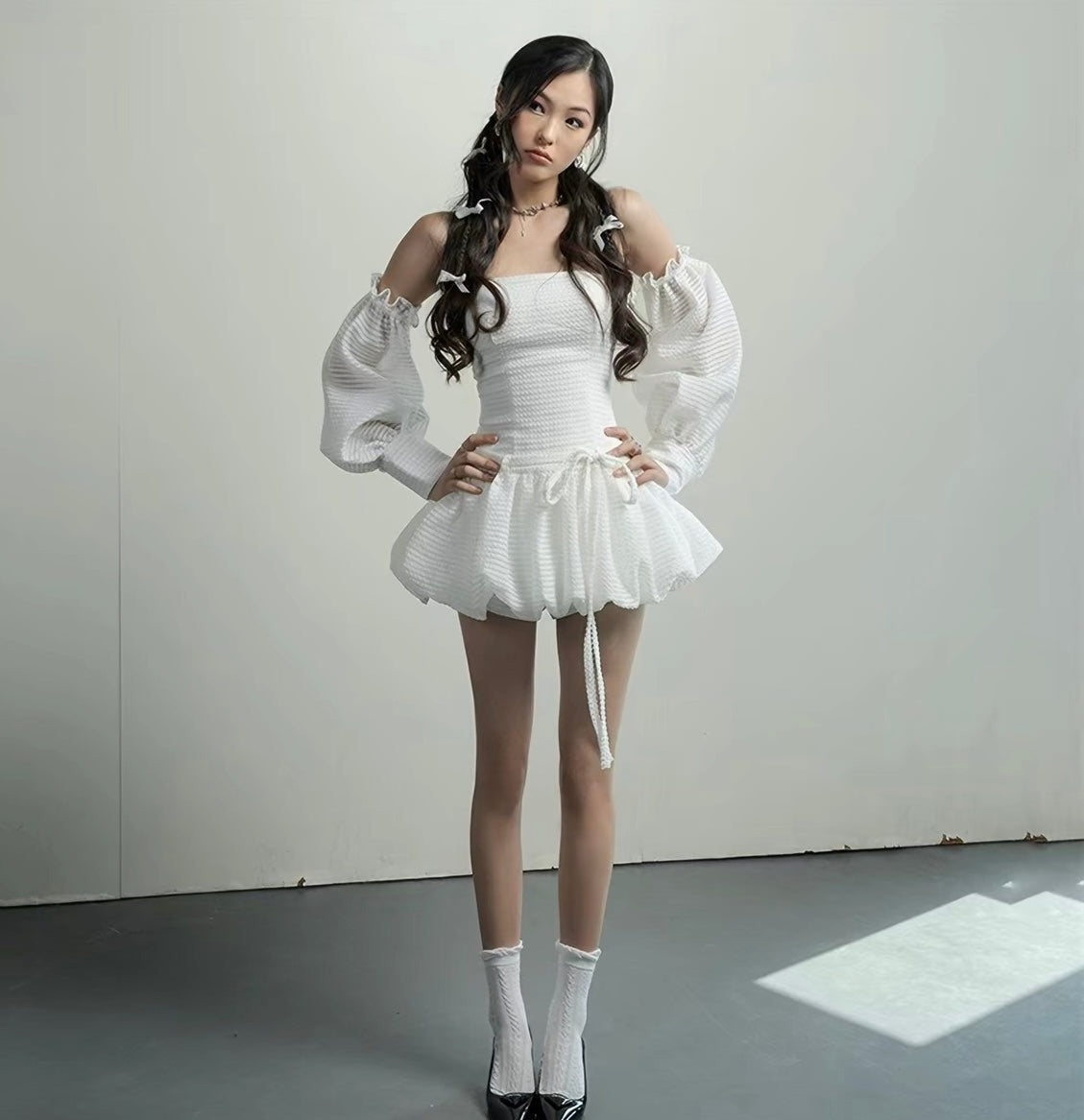 Tube Dress With Sleeve Set(预订优惠）