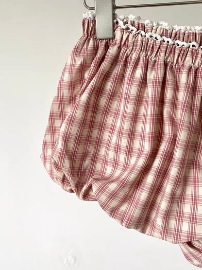 Ginham Lantern Short (Pink)