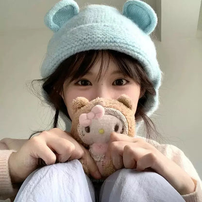 Knitted Teddy Hat