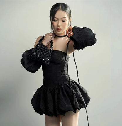 Tube Dress With Sleeve Set(预订优惠）