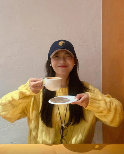 Yellow Long Sleeve Knitted Top