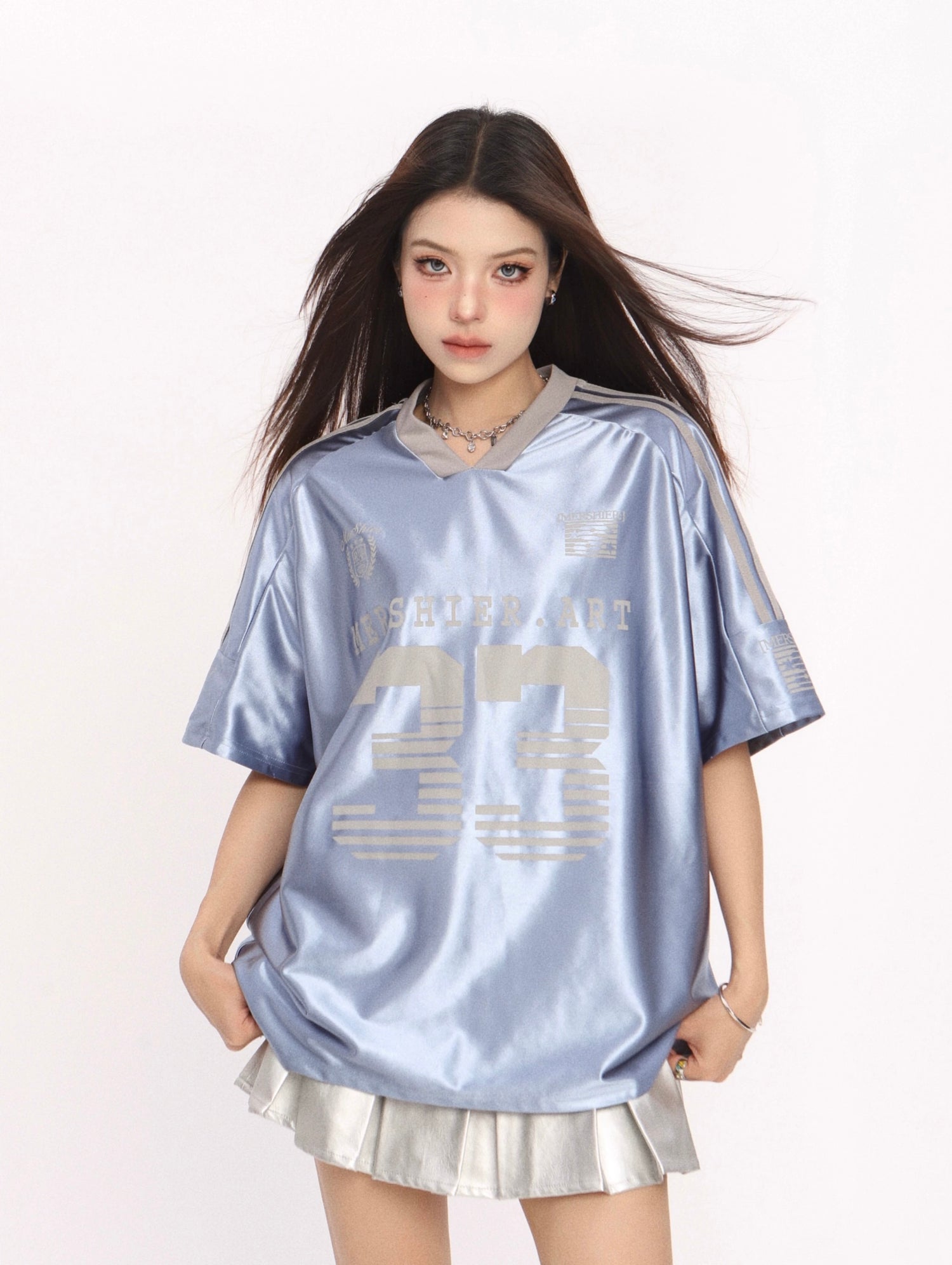 No33 Blue Ball Tee Top