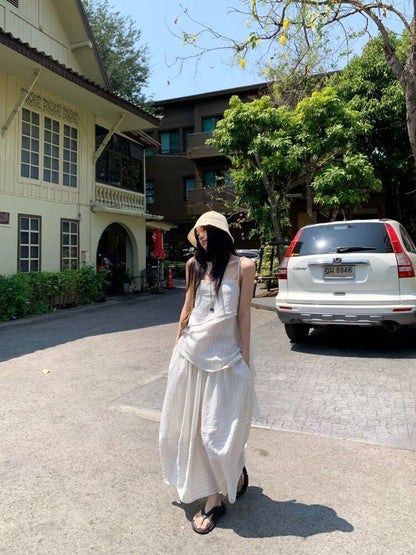 Narra Stripe Top + Long Skirt Two Piece Set