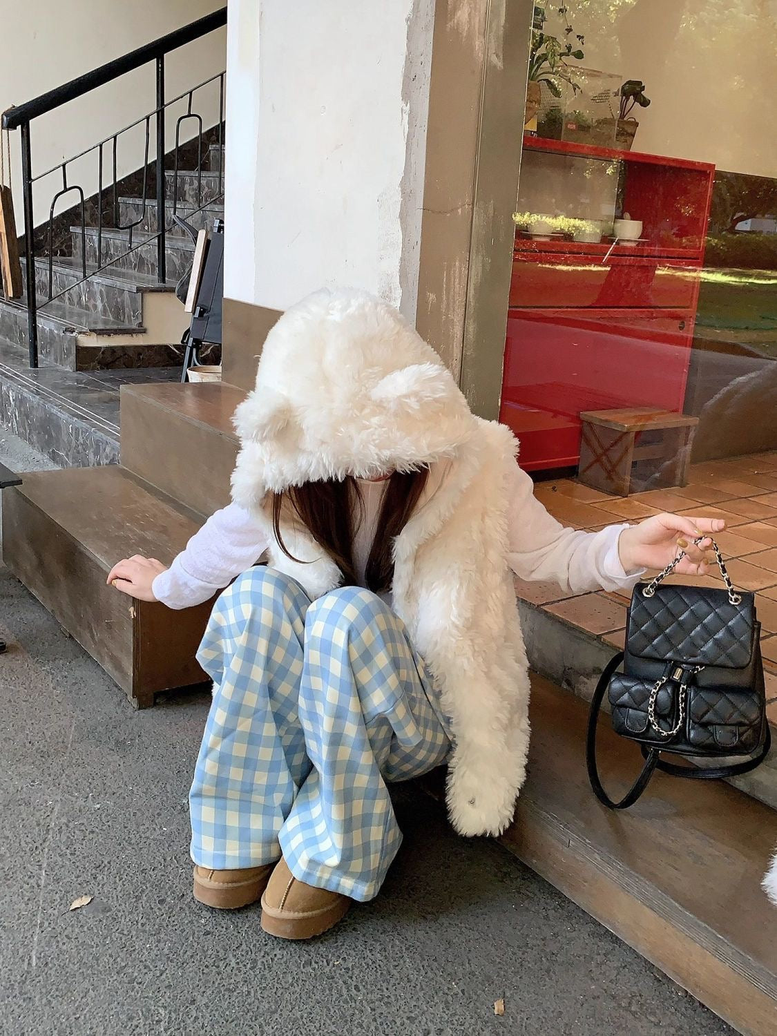 Teddy Furry  White Vest Top