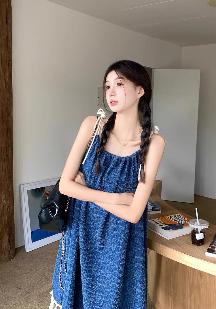 Navy Blue Long Dress