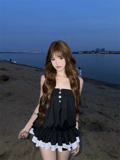 Black Tube Long Top