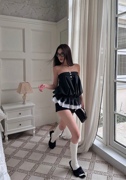Black Tube Long Top