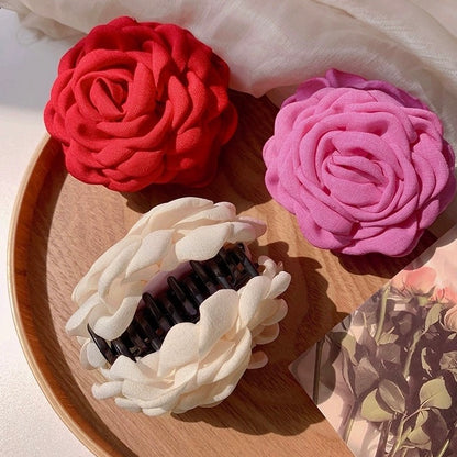 Korean Rose Hair Clip