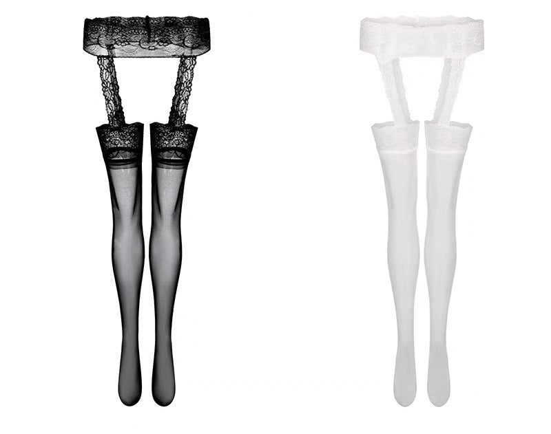 S014 Mix Lacey Waist Legging Socks