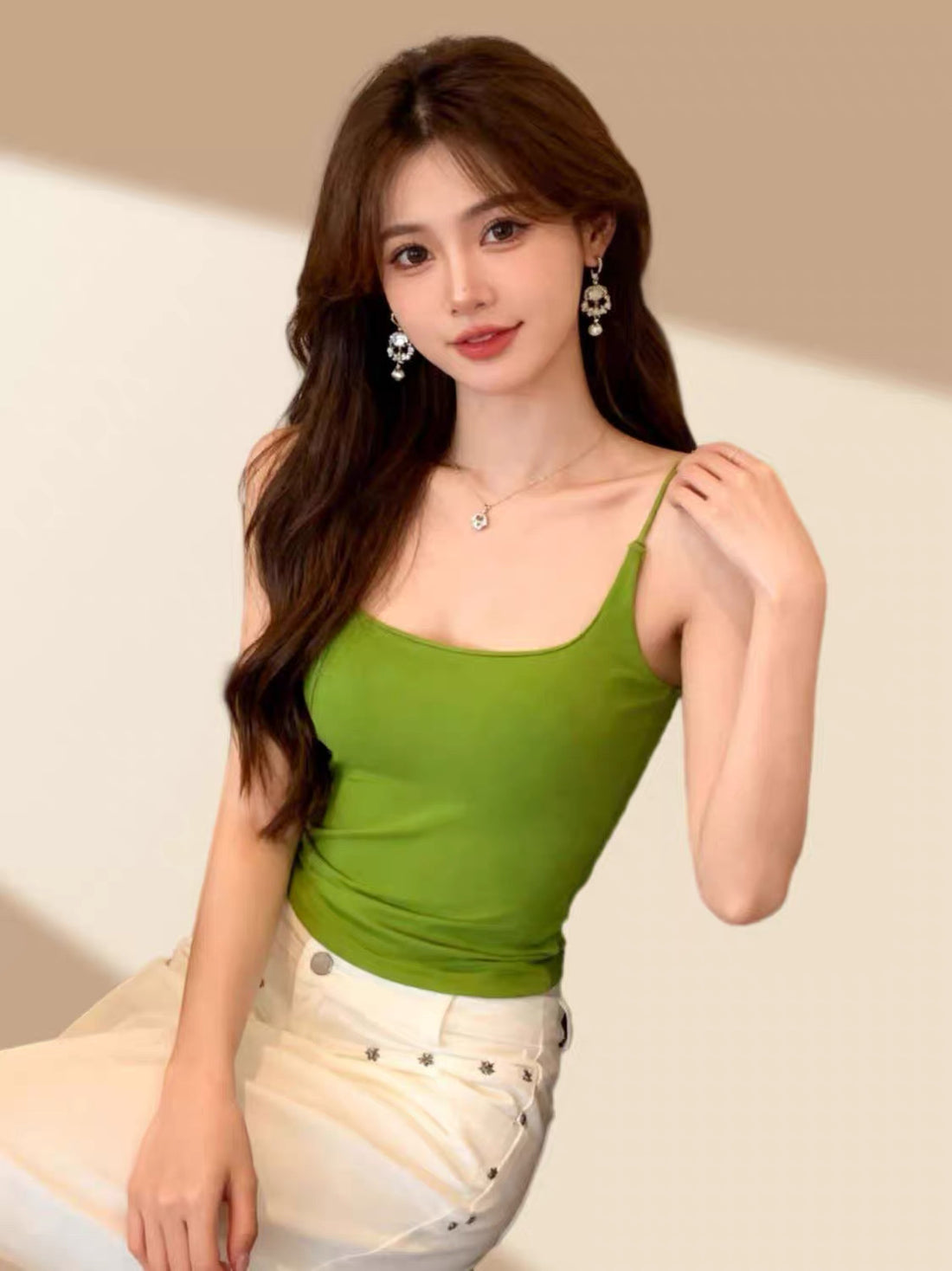 Green Strap Top