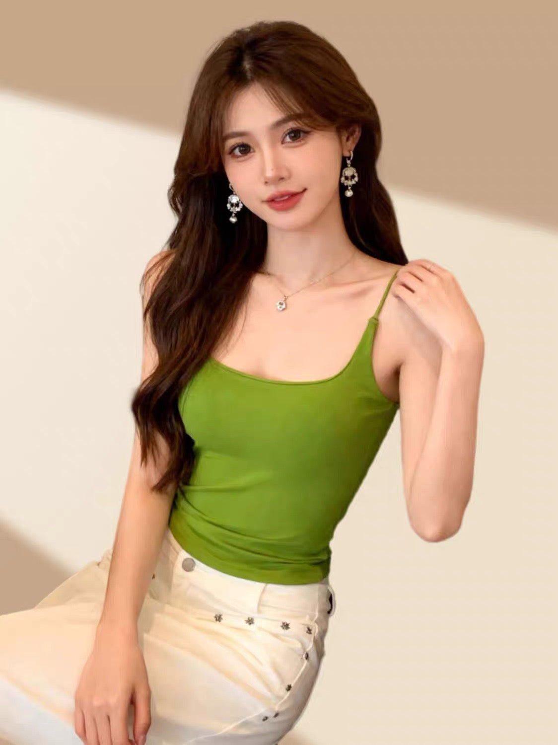 Green Strap Top