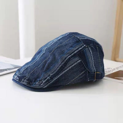 Denim Lining Drawing Hat