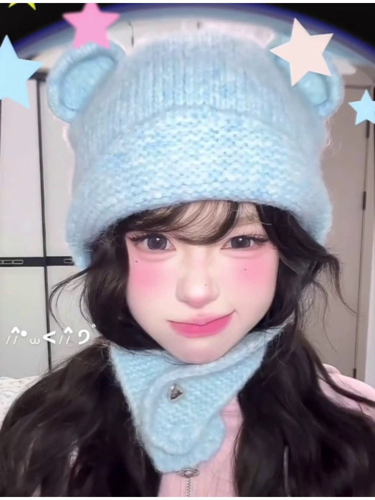 Knitted Teddy Hat