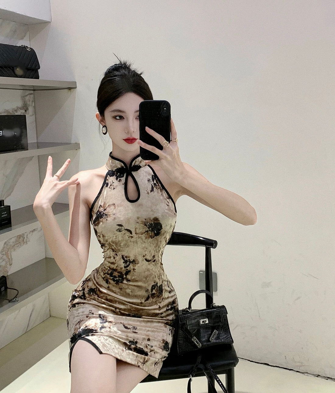 Flo CD043 Cheongsam Dress (S)