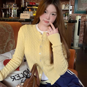 Anley Knitted Long Sleeve Cardigan Top