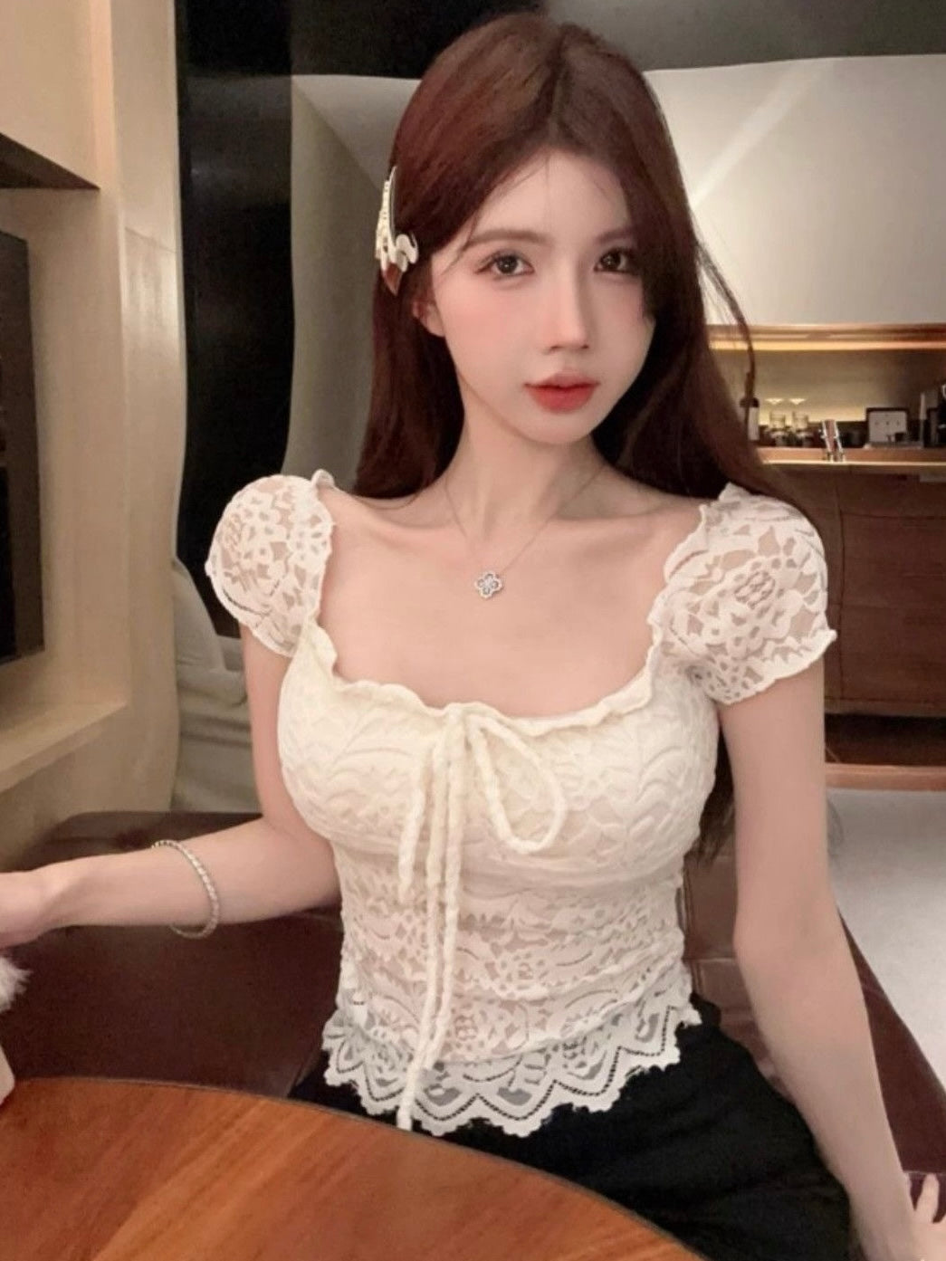 Minnie Lacey Top