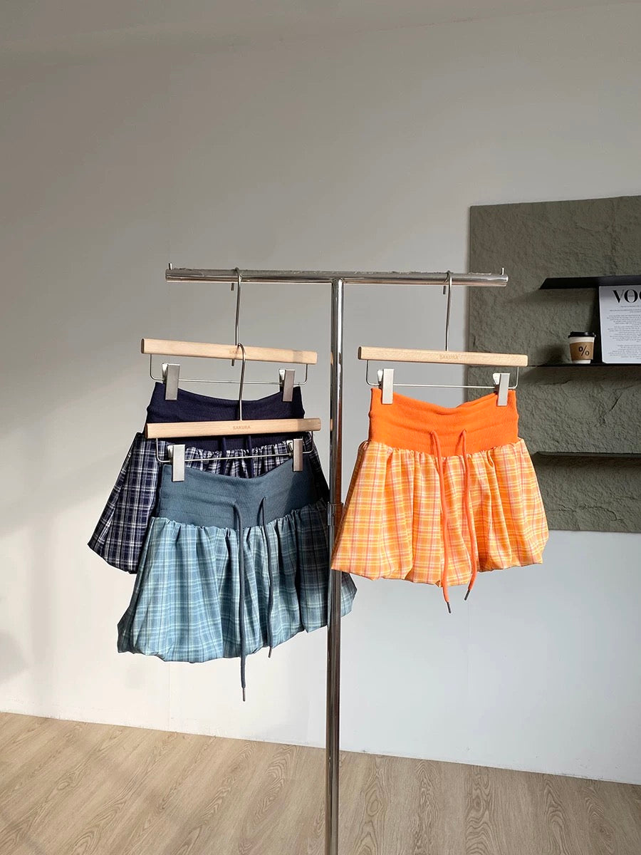 Low Waist Lantern Skort Skirt SK15