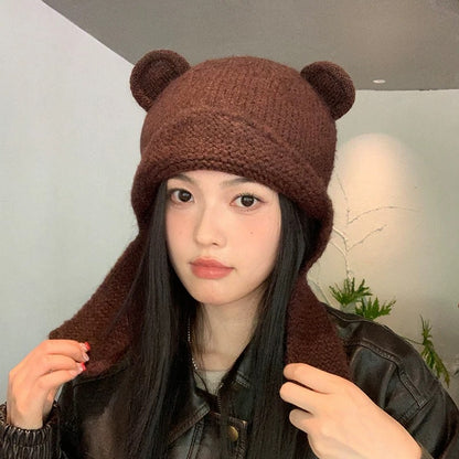 Knitted Teddy Hat