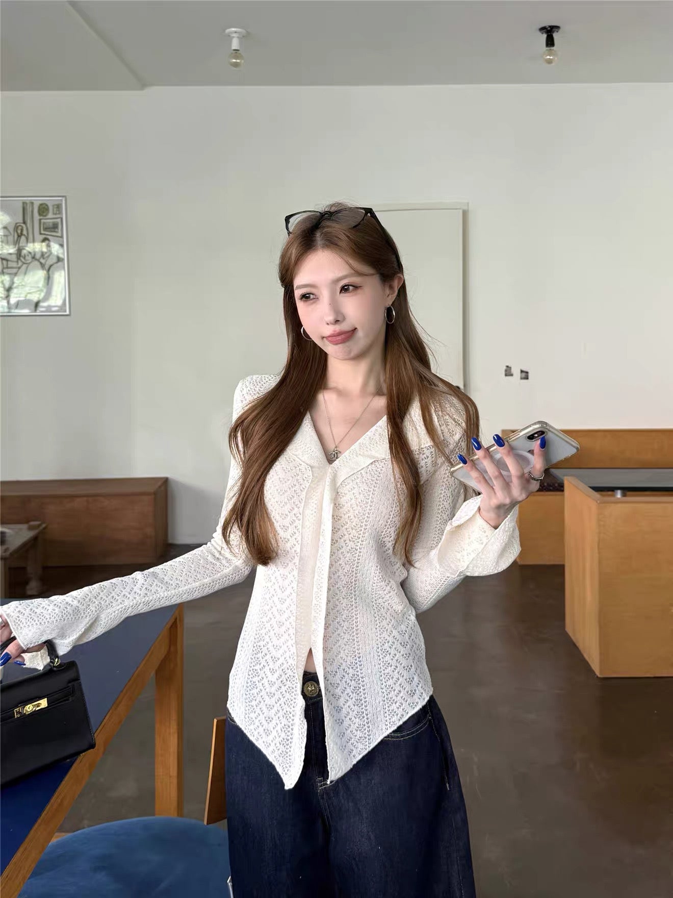 Knitted Slim Fit Long Sleeve Top