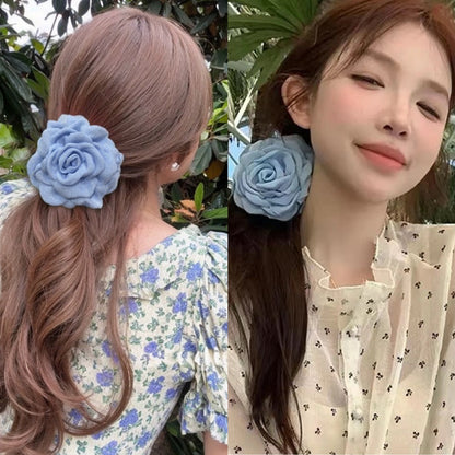 Korean Rose Hair Clip