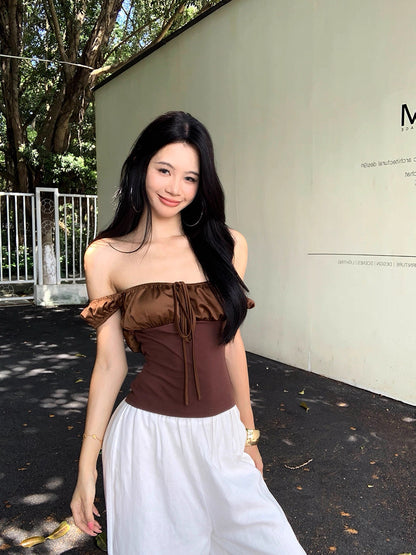 Chocolate Ribbon Top