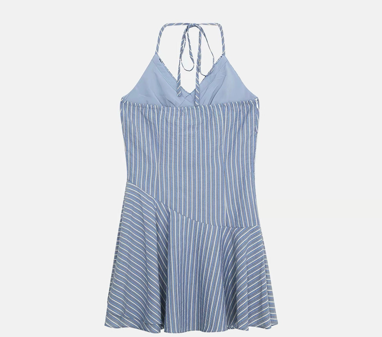 Navy Stripe Strap Mini Dress