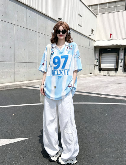 No.97 Blue Ball Tee Top