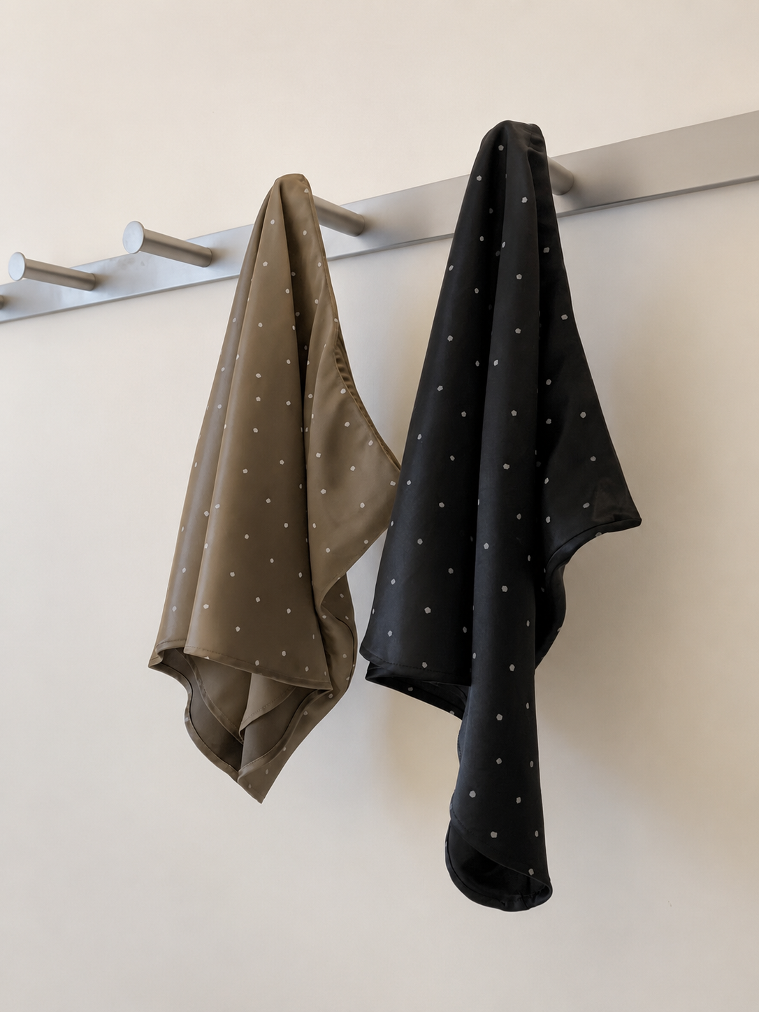 Middle Low Waist Polka Dot Satin Skirt SK38