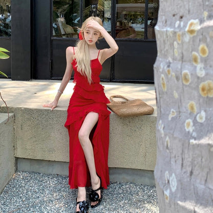 Red Long Dress (S)