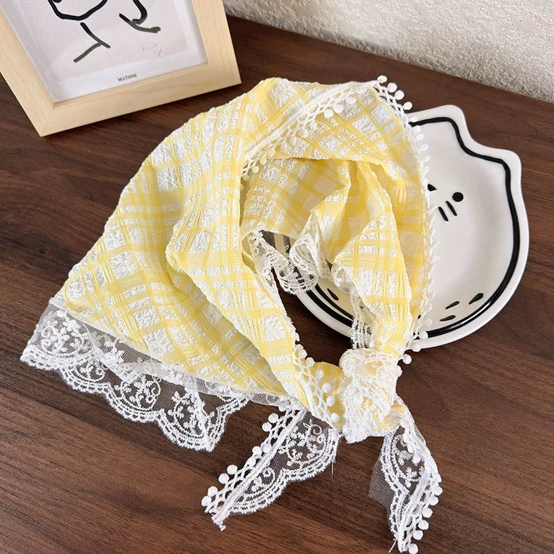 Ginham Lace Hair Headband