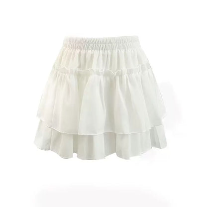 White High Waist Mini Skirt SK21