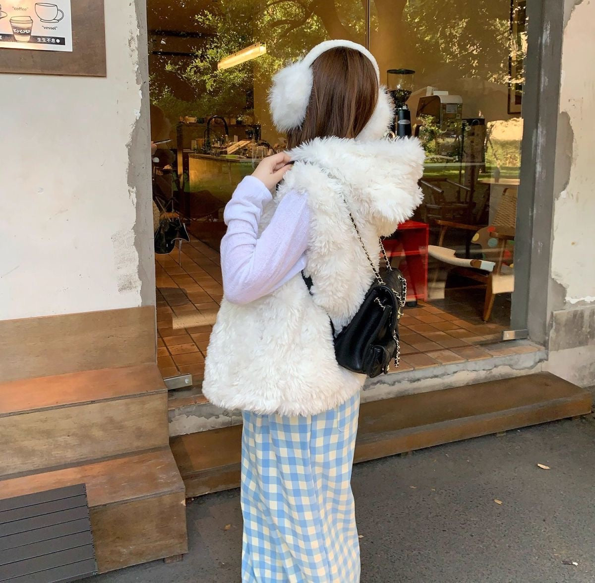 Teddy Furry  White Vest Top