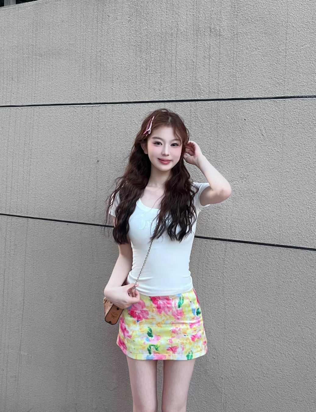 Flo Colour High Waist Skirt SK29 (S, M, L)